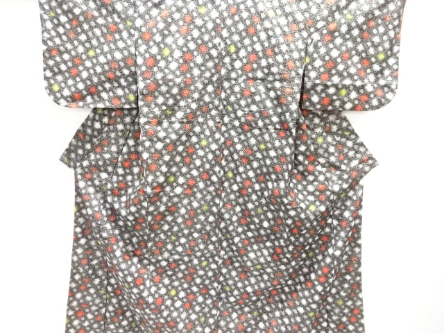 JAPANESE KIMONO / ANTIQUE TAISHO-ROMAN KIMONO / ABSTRACT PATTERN / TAI